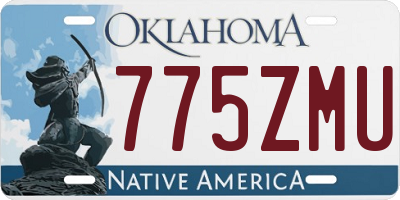 OK license plate 775ZMU