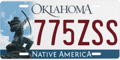 OK license plate 775ZSS