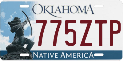 OK license plate 775ZTP