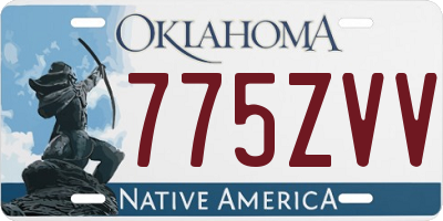 OK license plate 775ZVV