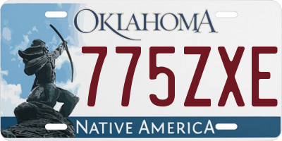 OK license plate 775ZXE