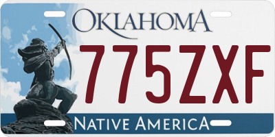 OK license plate 775ZXF