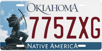 OK license plate 775ZXG