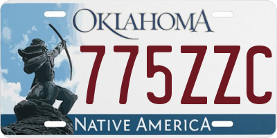 OK license plate 775ZZC