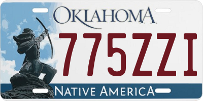 OK license plate 775ZZI