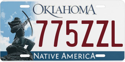 OK license plate 775ZZL