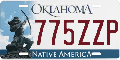 OK license plate 775ZZP