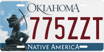 OK license plate 775ZZT