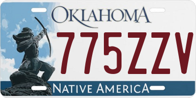 OK license plate 775ZZV