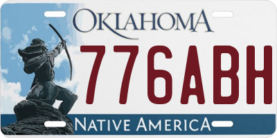 OK license plate 776ABH