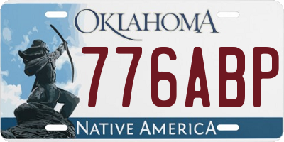 OK license plate 776ABP