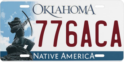 OK license plate 776ACA