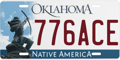 OK license plate 776ACE