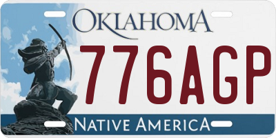 OK license plate 776AGP