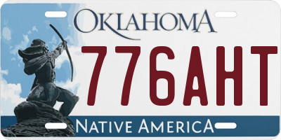OK license plate 776AHT