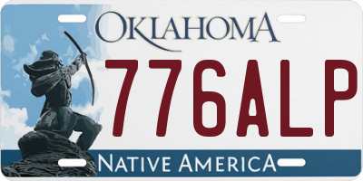 OK license plate 776ALP