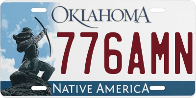 OK license plate 776AMN