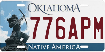 OK license plate 776APM