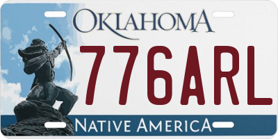 OK license plate 776ARL