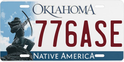 OK license plate 776ASE