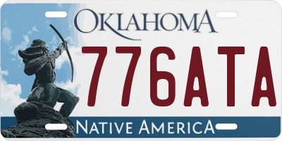 OK license plate 776ATA