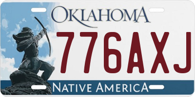 OK license plate 776AXJ