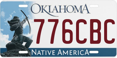 OK license plate 776CBC