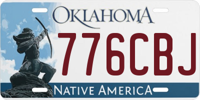 OK license plate 776CBJ