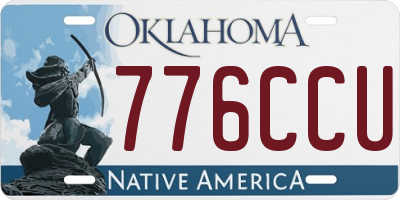 OK license plate 776CCU