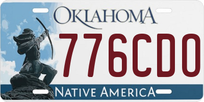 OK license plate 776CDO