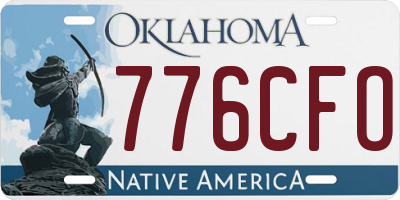 OK license plate 776CFO