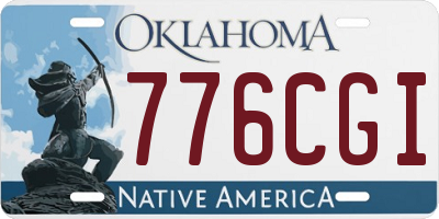 OK license plate 776CGI