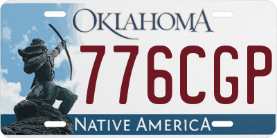 OK license plate 776CGP