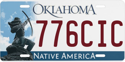 OK license plate 776CIC