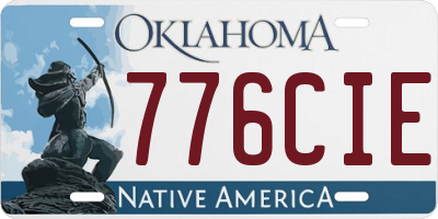 OK license plate 776CIE