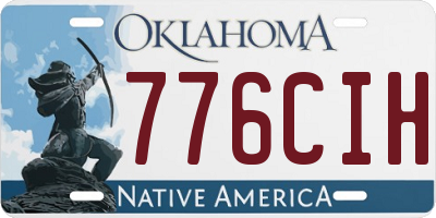 OK license plate 776CIH