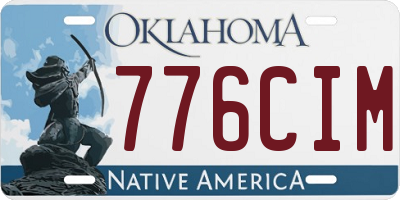 OK license plate 776CIM