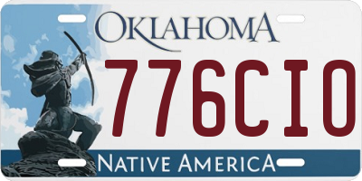 OK license plate 776CIO