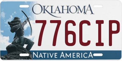 OK license plate 776CIP