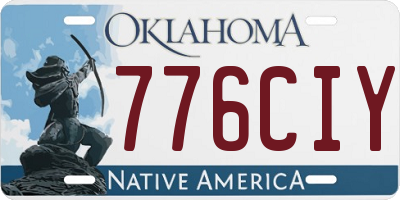 OK license plate 776CIY