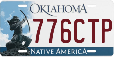 OK license plate 776CTP