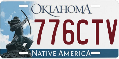 OK license plate 776CTV