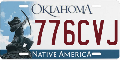 OK license plate 776CVJ