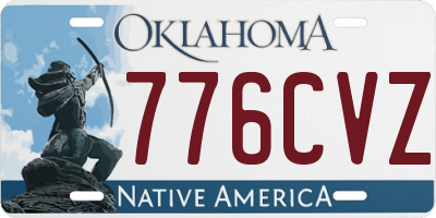 OK license plate 776CVZ