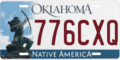 OK license plate 776CXQ