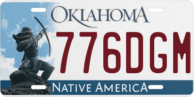 OK license plate 776DGM