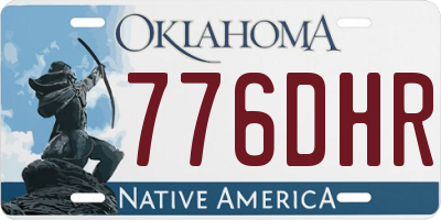 OK license plate 776DHR