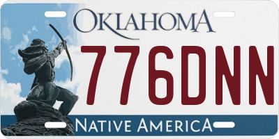 OK license plate 776DNN