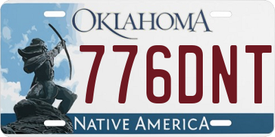 OK license plate 776DNT