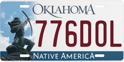 OK license plate 776DOL